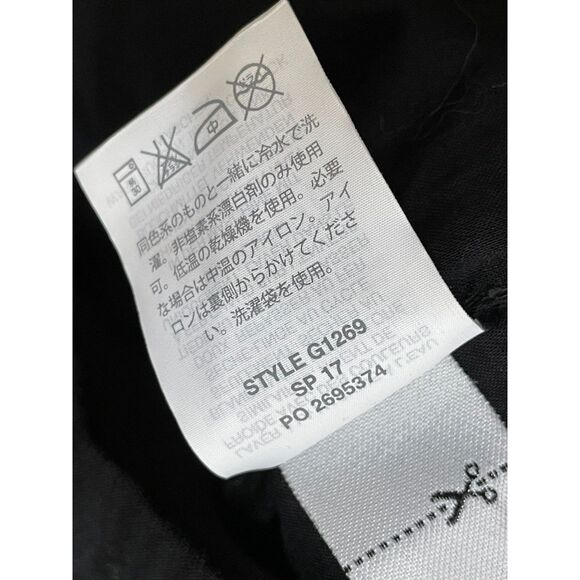 J. Crew Women's 2 Black Dress Cotton Shift Eyelet Flutter Sleeve Preppy Summer - Picture 6 of 11